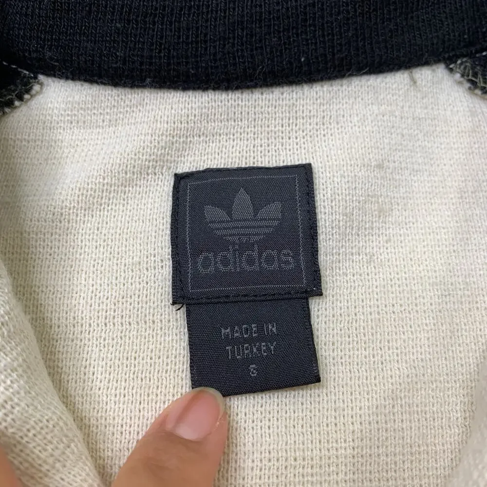 Vintage Adidas Sweater Mens S Small Quarter Zip Long Sleeve Pullover Patch Logo